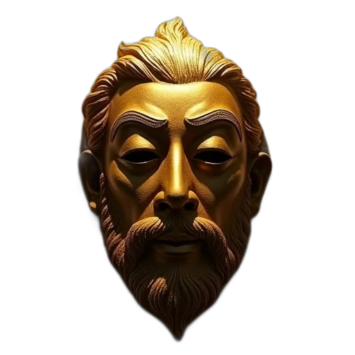 mask, face, staff, crown transparent PNG cut-out
