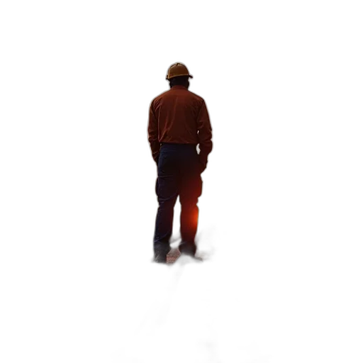 hat, staff, jacket, robot transparent PNG cut-out