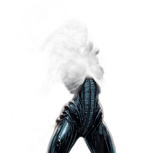 hair, jacket, robot, mask transparent PNG cut-out