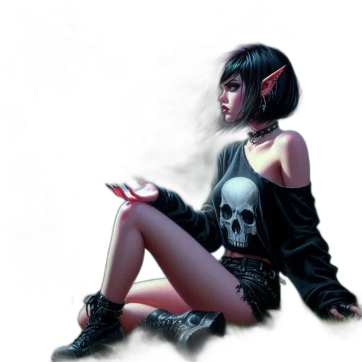 fantasy art, concept art, cyberpunk, comic book art transparent PNG cut-out