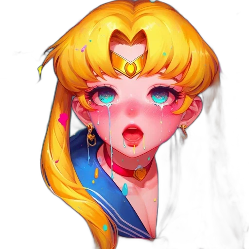 face, crown, staff, pixel art transparent PNG cut-out