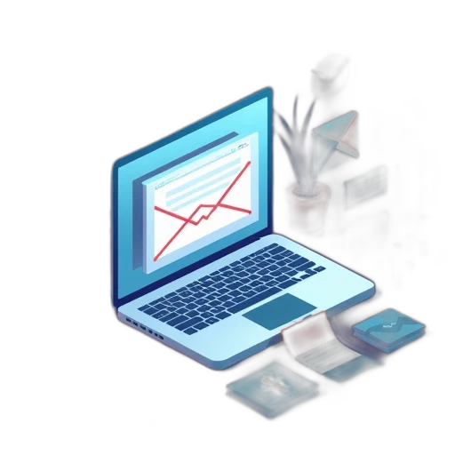 3d render, best, email, services transparent PNG cut-out