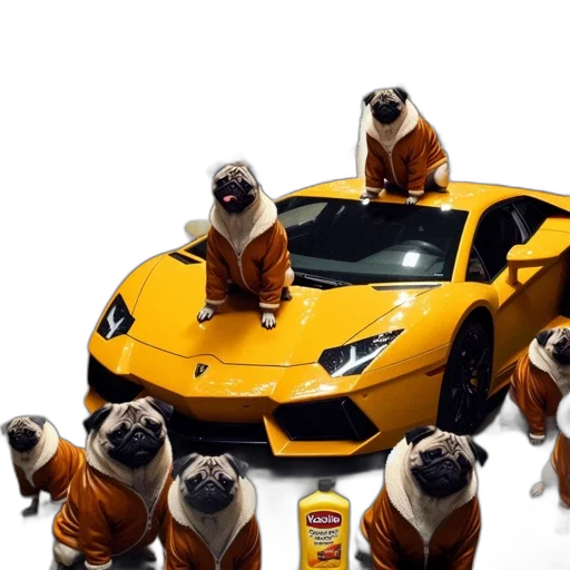 car, animal, concept art, 3d render transparent PNG cut-out