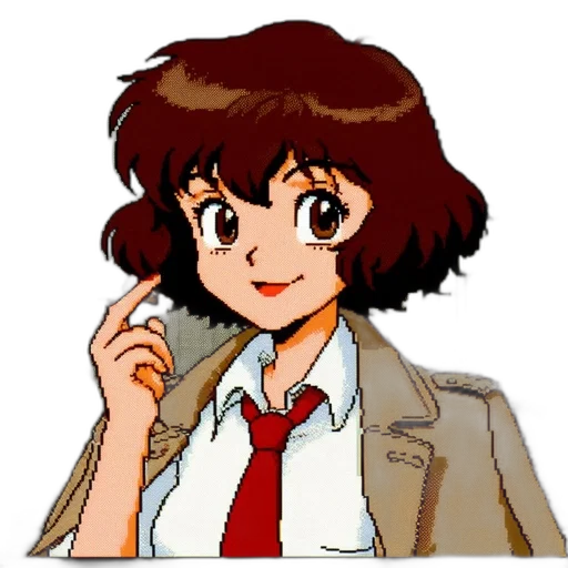 jacket, face, staff, anime transparent PNG cut-out