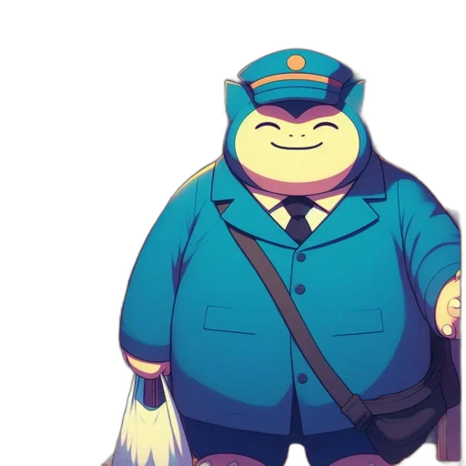 staff, jacket, animal, hat transparent PNG cut-out