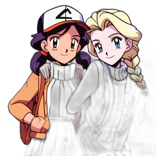 hat, dress, jacket, anime transparent PNG cut-out