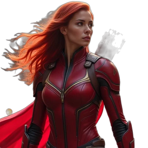 comic book art, concept art, 3d render, photorealistic transparent PNG cut-out