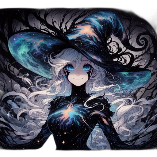 dress, dragon, mask, hair transparent PNG cut-out