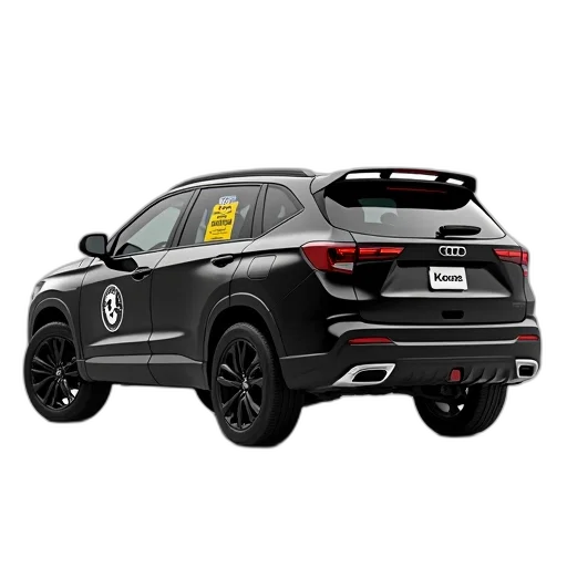 car, 3d render, concept art, photorealistic transparent PNG cut-out