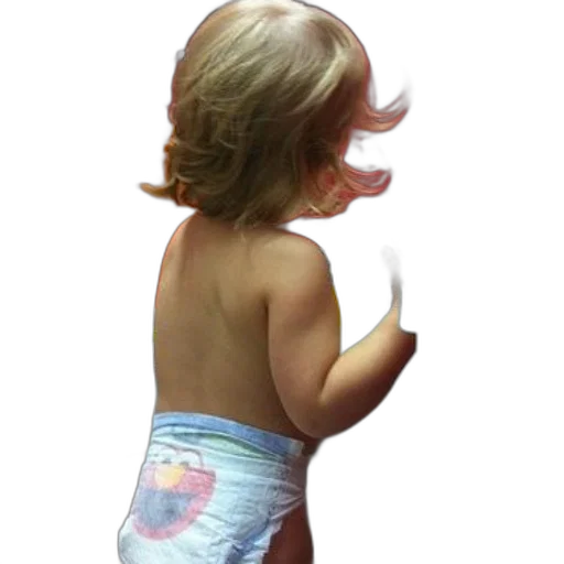 dress, hair, photorealistic, toddler transparent PNG cut-out