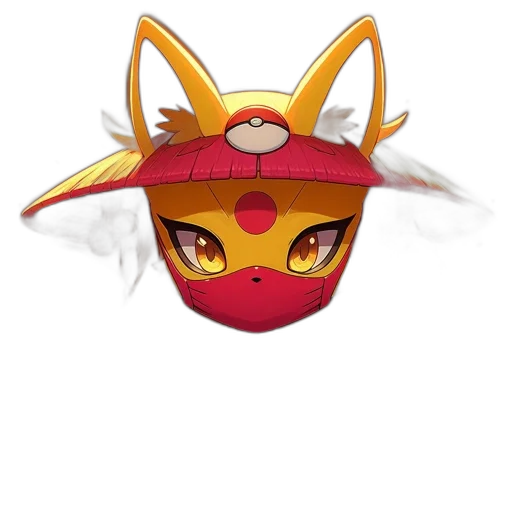 mask, hat, staff, concept art transparent PNG cut-out