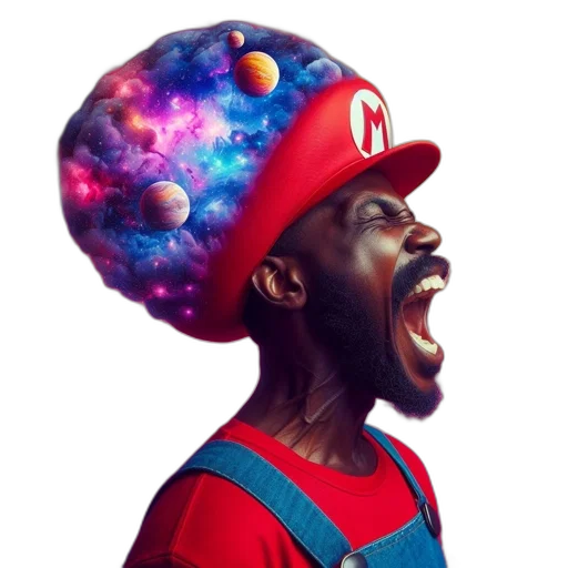 hat, face, concept art, comic book art transparent PNG cut-out