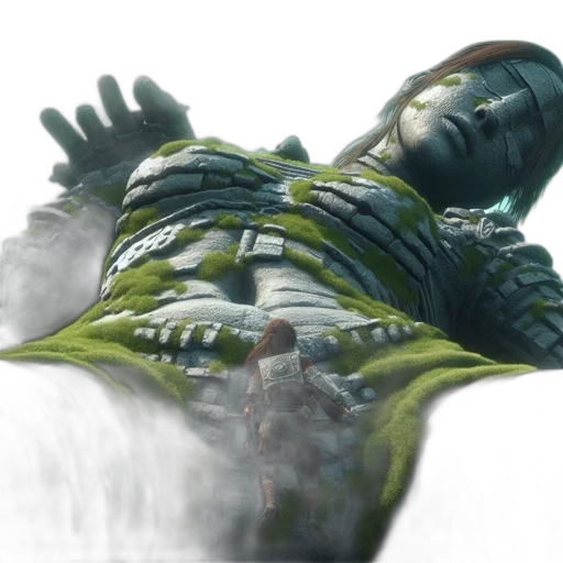creature, robot, staff, face transparent PNG cut-out