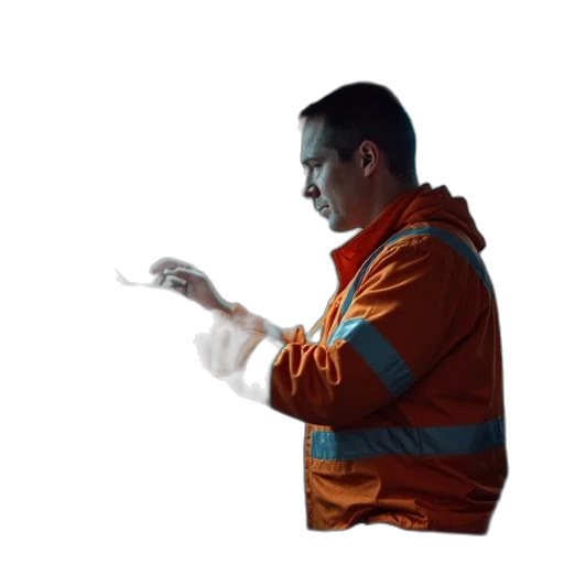 staff, jacket, weapon, mask transparent PNG cut-out