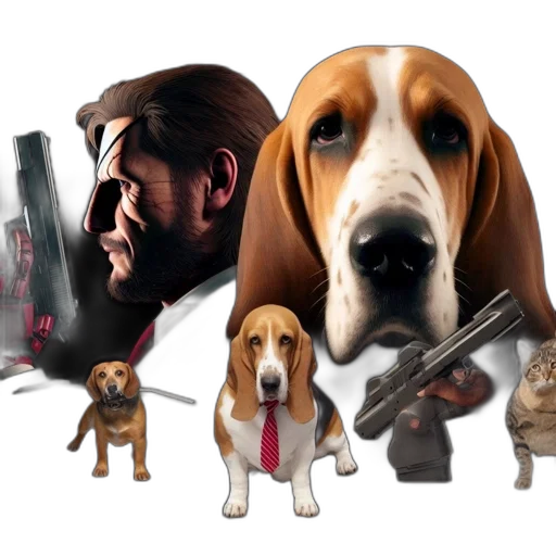 animal, weapon, concept art, photorealistic transparent PNG cut-out
