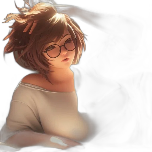face, mask, hair, dress transparent PNG cut-out