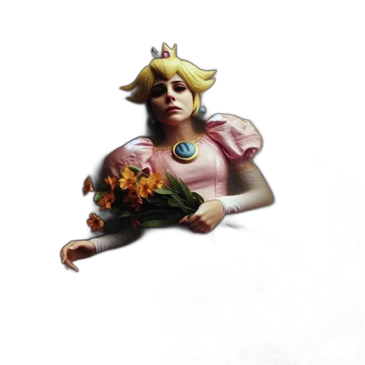 crown, flower, staff, weapon transparent PNG cut-out