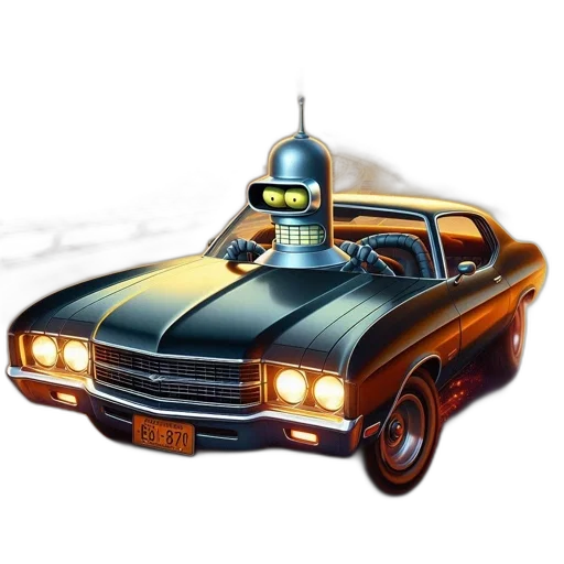 car, robot, concept art, comic book art transparent PNG cut-out