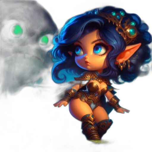 fantasy art, concept art, pixel art, 3d render transparent PNG cut-out