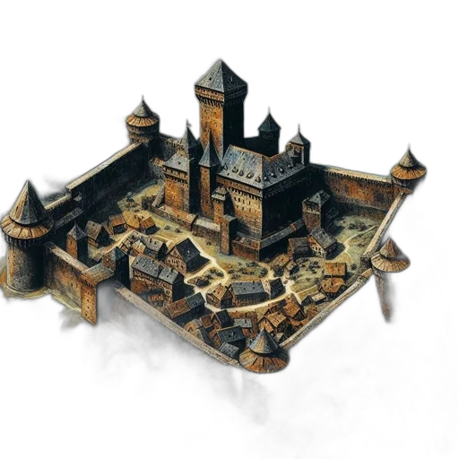 crown, building, concept art, fantasy art transparent PNG cut-out