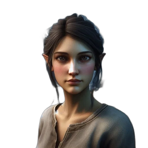 face, staff, jewelry, concept art transparent PNG cut-out