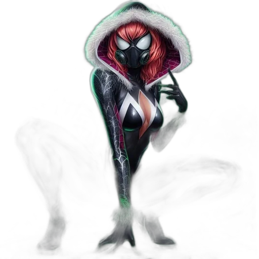 mask, jacket, creature, concept art transparent PNG cut-out