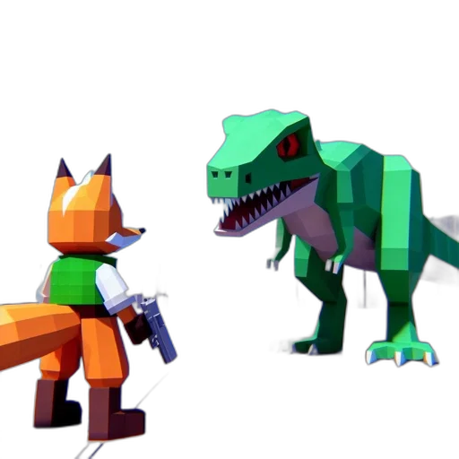concept art, 3d render, pixel art, fantasy art transparent PNG cut-out