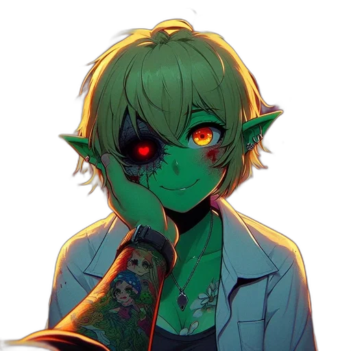 staff, mask, face, creature transparent PNG cut-out