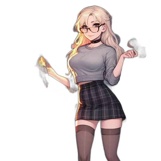 staff, dress, anime, concept art transparent PNG cut-out