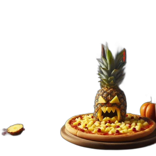 food, crown, concept art, 3d render transparent PNG cut-out