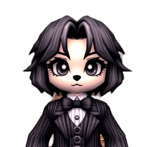 staff, cartoon, 3d render, pixel art transparent PNG cut-out