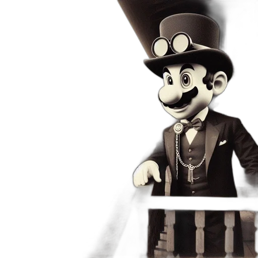 staff, hat, concept art, 3d render transparent PNG cut-out