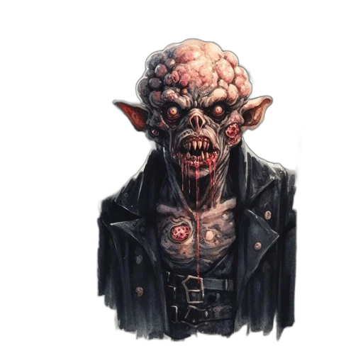 face, mask, creature, jacket transparent PNG cut-out