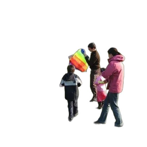 umbrella, hat, jacket, staff transparent PNG cut-out