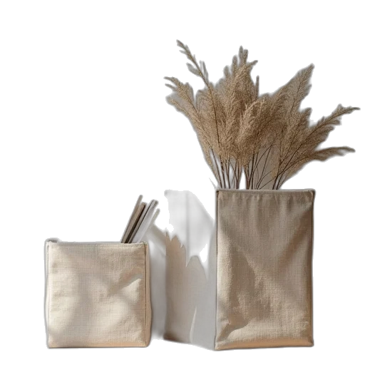 food, earth tones, linen, boxes transparent PNG cut-out