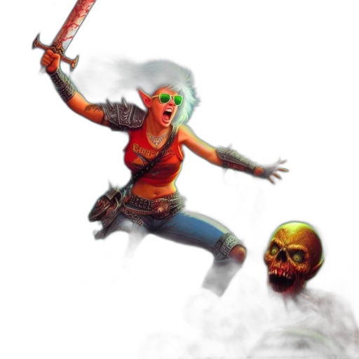 staff, weapon, creature, mask transparent PNG cut-out