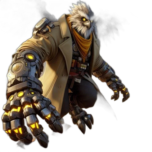 staff, weapon, jacket, creature transparent PNG cut-out