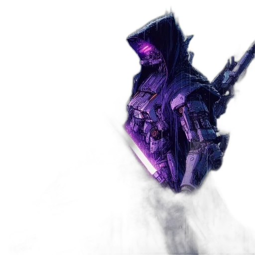 weapon, robot, sword, staff transparent PNG cut-out
