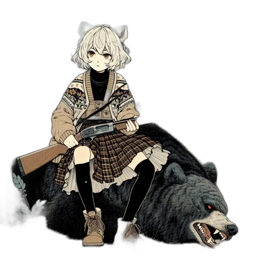 weapon, animal, staff, creature transparent PNG cut-out