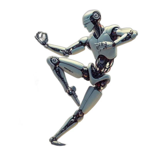 robot, staff, jewelry, 3d render transparent PNG cut-out