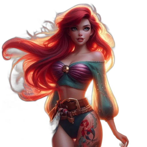 fantasy art, concept art, comic book art, photorealistic transparent PNG cut-out