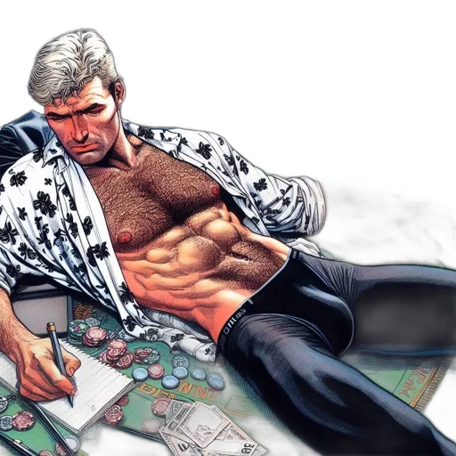 jacket, comic book art, concept art, cyberpunk transparent PNG cut-out