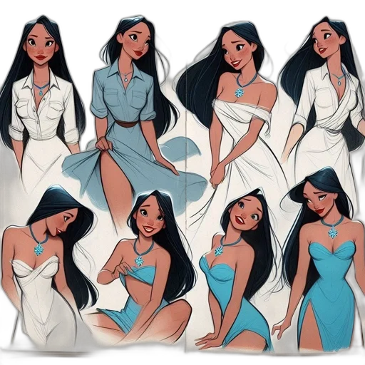 dress, concept art, cartoon, fantasy art transparent PNG cut-out