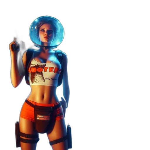robot, staff, dress, concept art transparent PNG cut-out