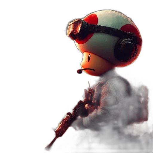 robot, weapon, mask, concept art transparent PNG cut-out