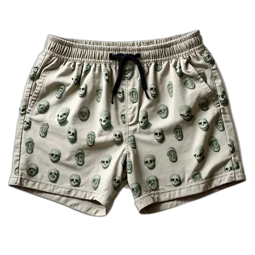 green, pair, white, shorts transparent PNG cut-out