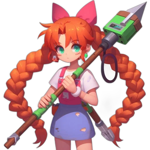 staff, weapon, sword, robot transparent PNG cut-out