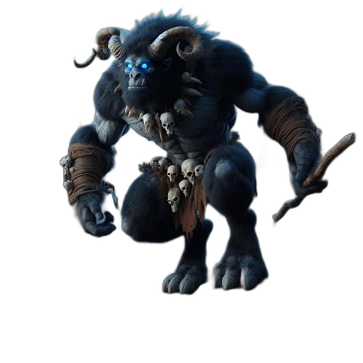 creature, animal, staff, dragon transparent PNG cut-out