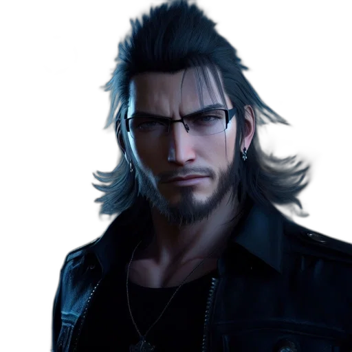 jacket, hair, face, concept art transparent PNG cut-out