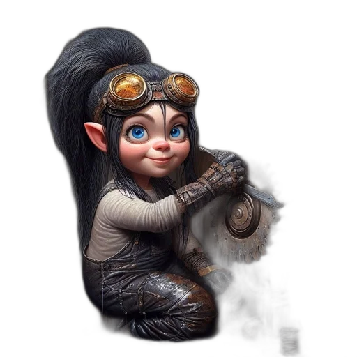 staff, hair, creature, face transparent PNG cut-out